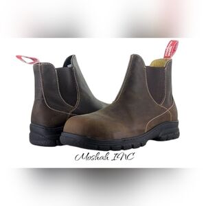 Mellow Walk Women's Maddie 446128BRN Metal-FreeSafety Shoe Brown 6.5